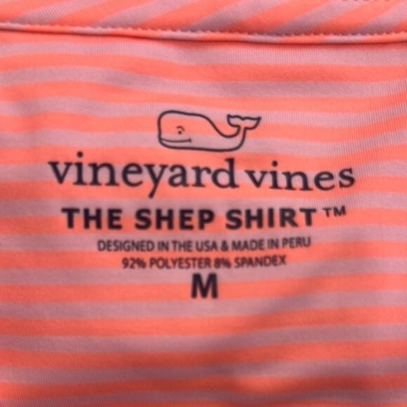 Vineyard Vines Pink Fitted Long Sleeve Polo Sweatshirt - Picture 2 of 4
